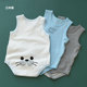 哈衣连体衣 三件装 新生儿无袖 三角爬服 包屁衣 婴幼儿纯棉短袖