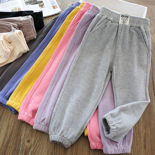 儿童百搭长裤纯棉休闲卫裤