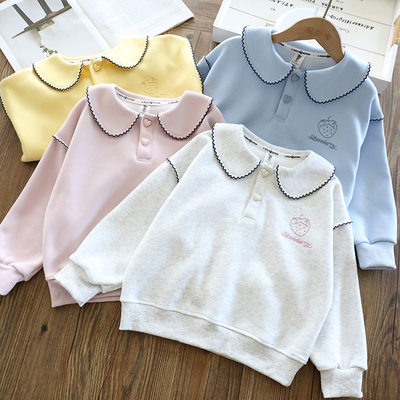 卫衣时髦洋气休闲运动娃娃领上衣