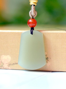 亏爆啦和田玉青海料高冰浅晴水色细腻油润无结构平安牌子15275