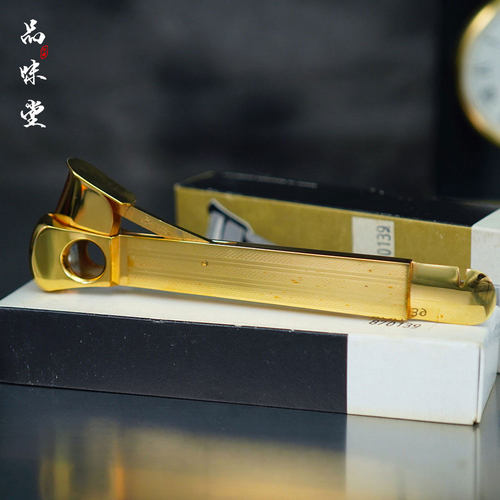 1950年西德Solingen索林根镀金雪茄刀雪茄剪老式复古个性原盒送礼