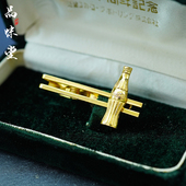 收藏 领带夹纯银包金材质个性 可口可乐CocaCola十周年纪念版 款 绝版