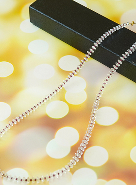 复古收藏精美18K金天然水晶紫色碧玺宝石项链首饰女生品味高奢款