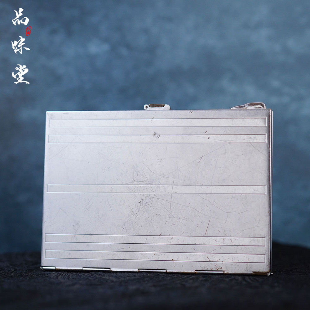 1950年瑞士Thorens托伦斯自动煤油机烟盒打火机纯铜镀铬 烟具收藏