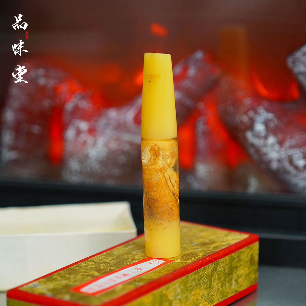 全新绝版早期韩国手工天然人参高丽参循环过滤嘴烟嘴吸烟复古个性