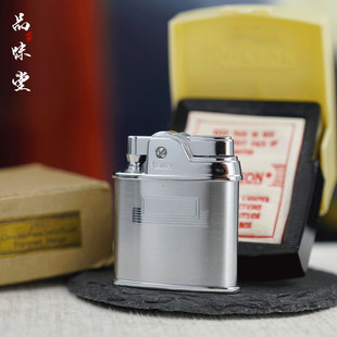 库存新1940年美国RONSON朗森纯铜镀铬煤油古董打火机磕头机经典款
