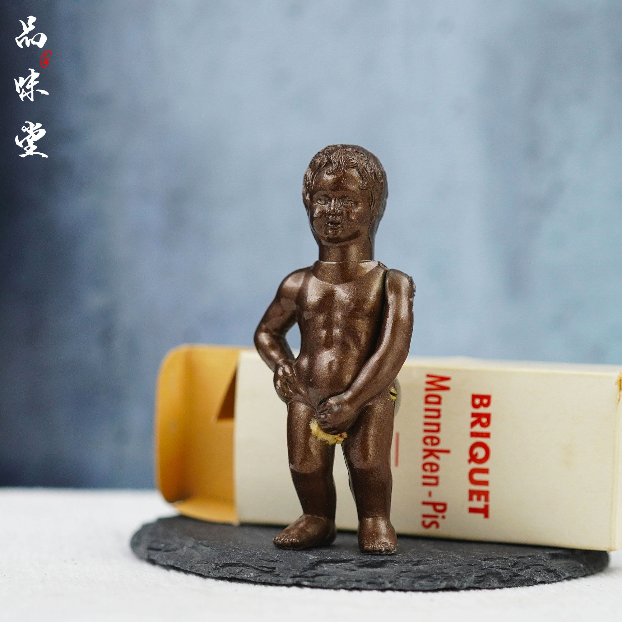 1930年代法国SGDG小铜人煤油古董打火机撒尿小孩绝版原装收藏高奢