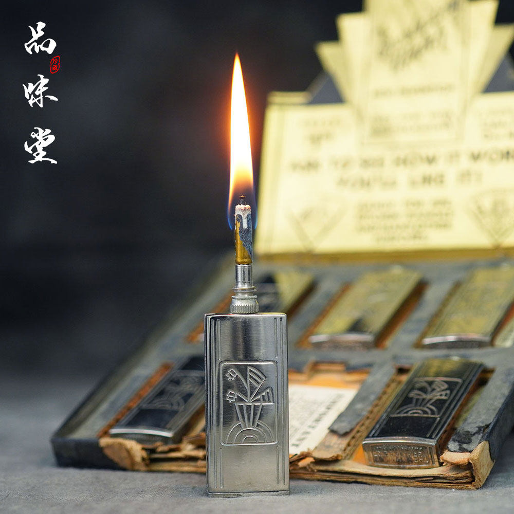 1935年产美国芝加哥MATCH KING帝王火柴机煤油古董打火机烟具个性