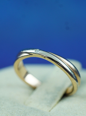 早期欧洲匠人手工925纯银0.01克拉镶嵌钻石华丽璀璨闪耀首饰戒指