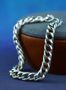 绝版早期西班牙匠人手工制925纯银手链首饰精美气质复古高奢个性