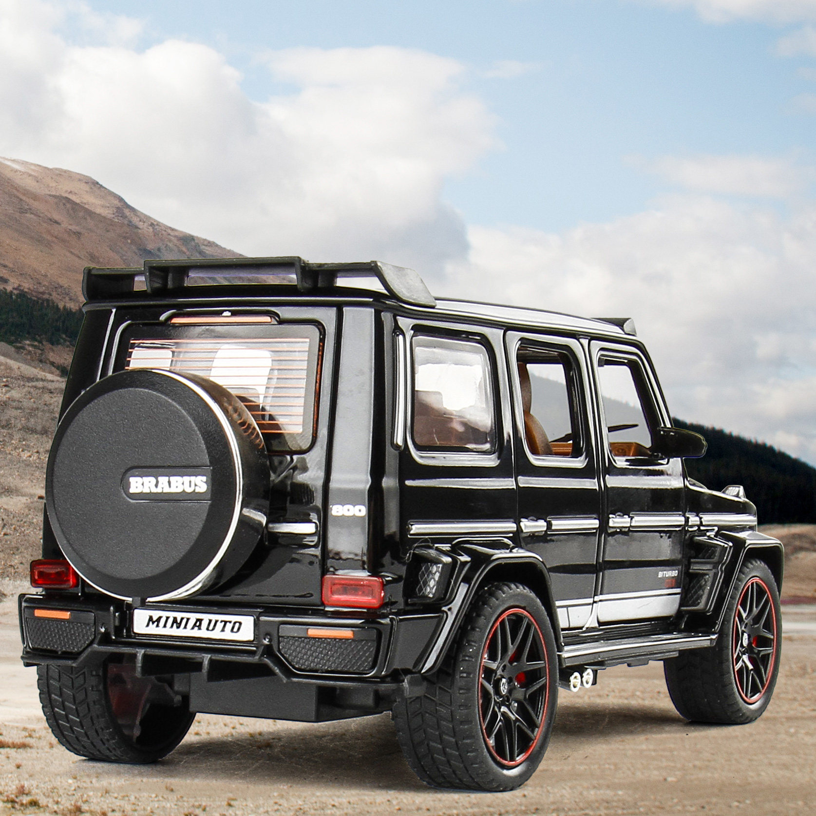 金属仿真1:32巴博斯g800合金汽车模型玩具收藏摆设儿童礼物摆件