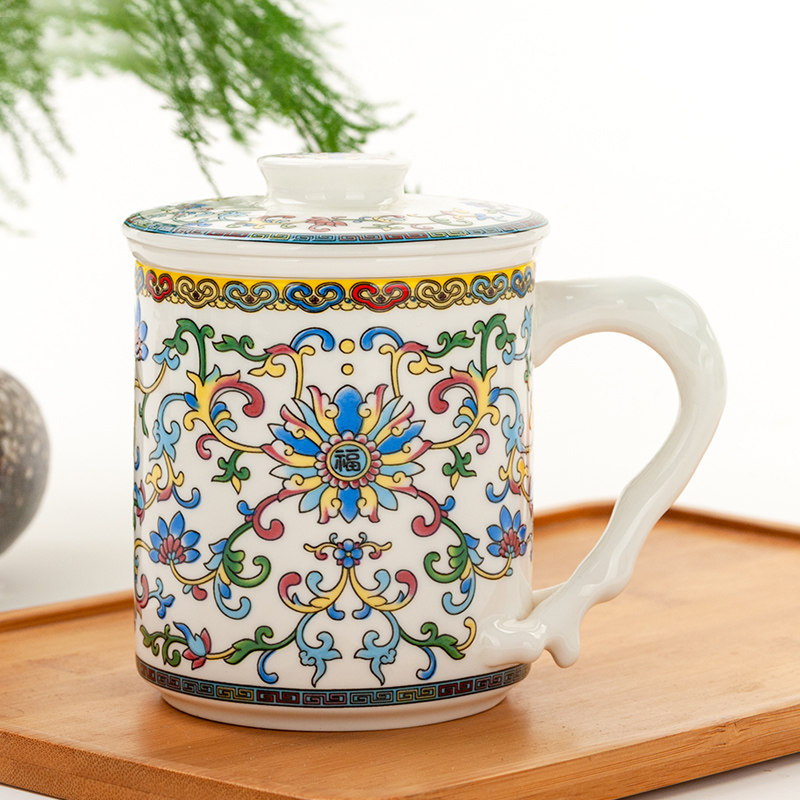 金岚玉骨瓷水杯马克杯