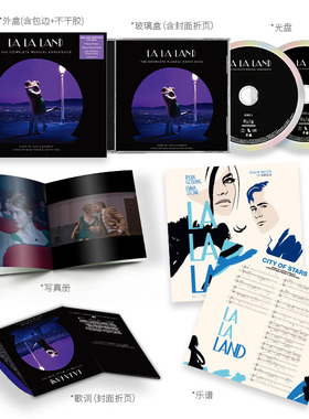 正版 爱乐之城 电影原声带 完整体验版La La Land 2CD唱片+小海报