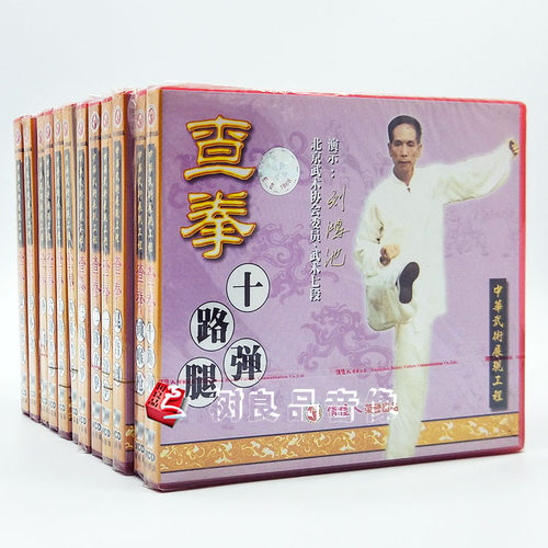 俏佳人武术 中华武术展现工程 查拳系列 演示：刘鸿池 12VCD光盘 - 封面