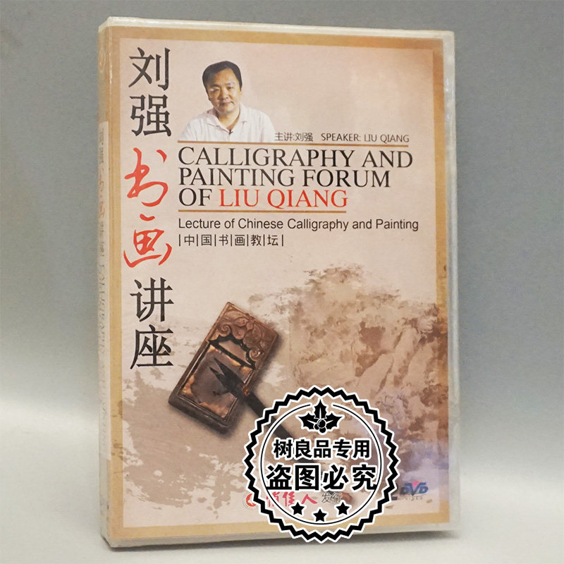 俏佳人正版碟片光盘 中国书画教坛 刘强 书画讲座 2DVD中英文字幕