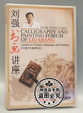 俏佳人正版碟片光盘 中国书画教坛 刘强 书画讲座 2DVD中英文字幕
