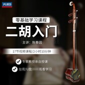 先恒正版 陈春园 零基础学习课程二胡入门学习教程视频U盘