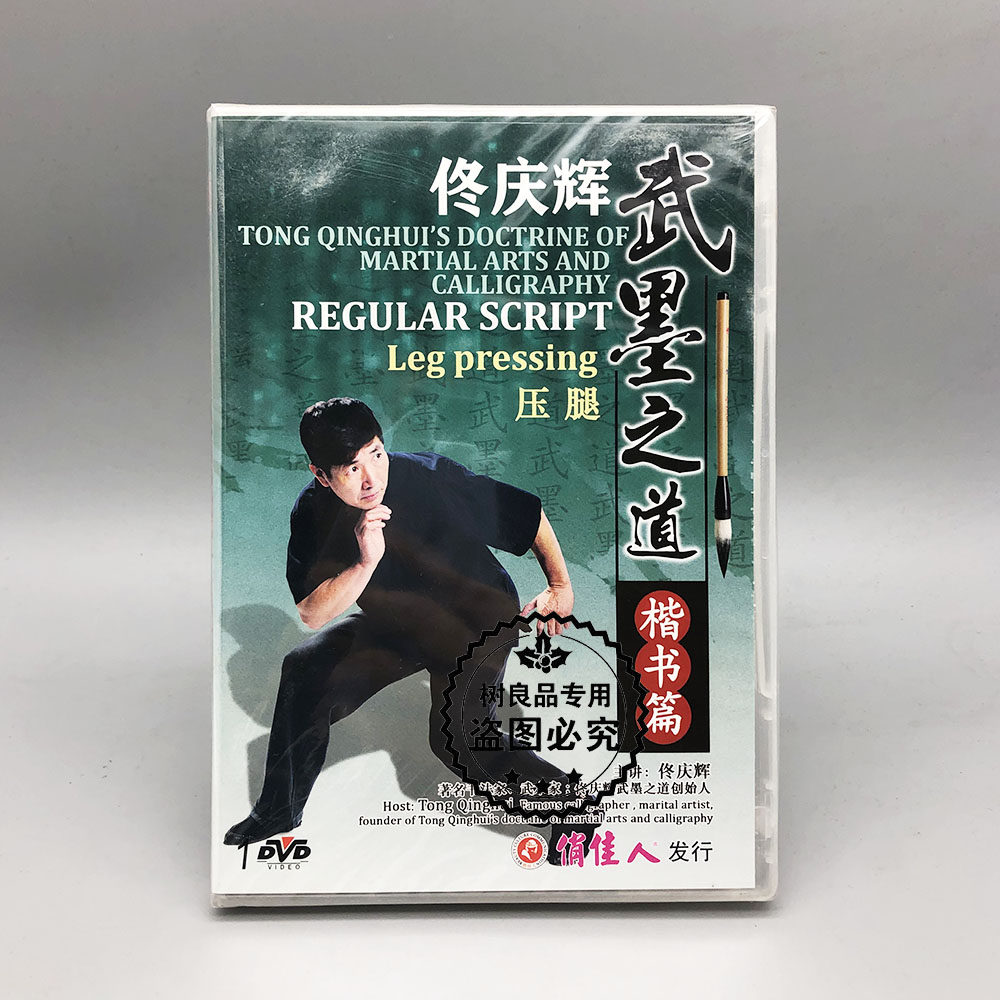 俏佳人正版武术教学 佟庆辉武墨之道 楷书篇 压腿 1DVD光盘碟片