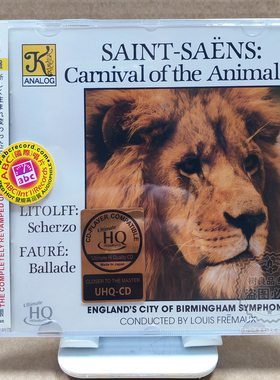 正版 圣桑 动物狂欢节 里托夫 诙谐曲 发烧名盘 AMCD/UHQCD