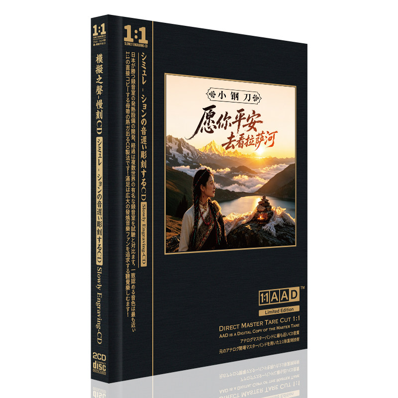小钢刀愿你平安去看拉萨河 网络抖友流行歌曲无损高音质CD碟片