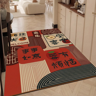 皮革入户门地垫玄关进门垫家用门口可定制换鞋 防滑耐磨高级感垫