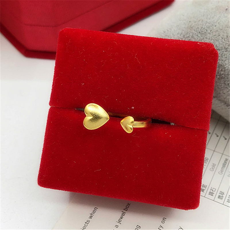 越南沙金祥云不掉色活口戒指