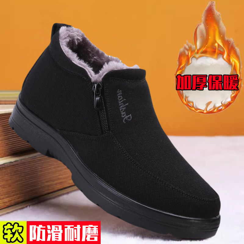 老北京布鞋棉鞋加绒保暖