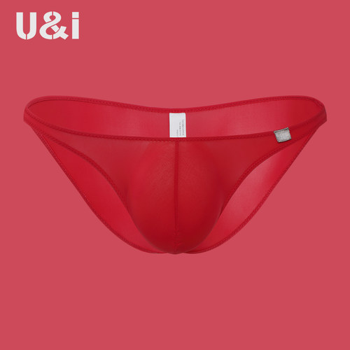 U＆I内裤男性感薄款透气凉感冰丝微透U凸囊袋三角裤潮男本命年 - 封面