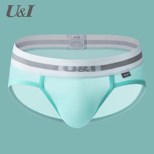 U&I男士三角内裤超薄透气冰丝