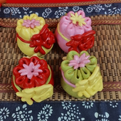 胶东花饽饽红黄绿粉福袋果蔬汁苹果桃子柿子富贵石榴送礼酒店用