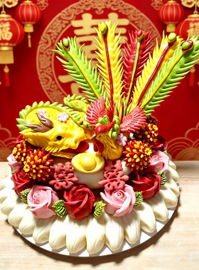 结婚喜宴花馍馒头胶东特产伴手礼