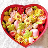 情人节玫瑰花生日礼盒女神女友七夕妇女节送妈妈父亲节礼物馒头馍