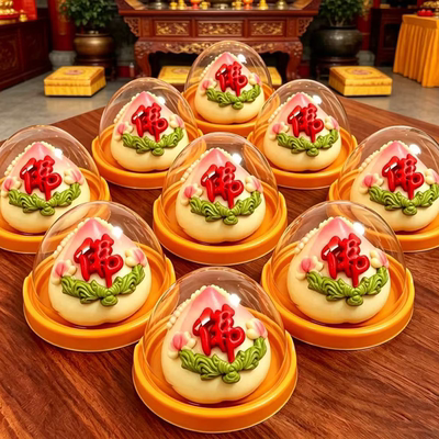礼佛贡品祭祀馒头上供拜佛