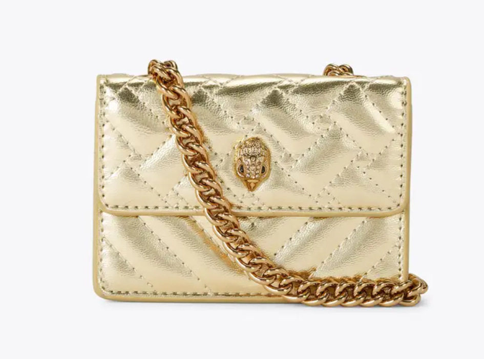 thumbnail for Foreign trade women's bag chain, one shoulder crossbody, eagle head bag, high-quality small square bag, Kurt Geiger small size with case