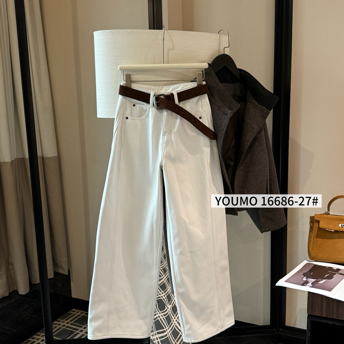 Cecil宽松显瘦工艺牛仔裤(配腰带)16686-27-28-29-31-32