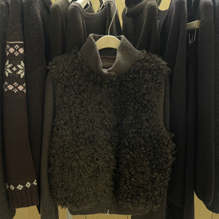 JH221 100绵羊毛 Cecil法式 复古老钱气质暗门襟保暖羽绒服外套