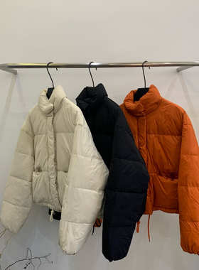 Cecil简约韩系立领短款保暖羽绒服外套9111