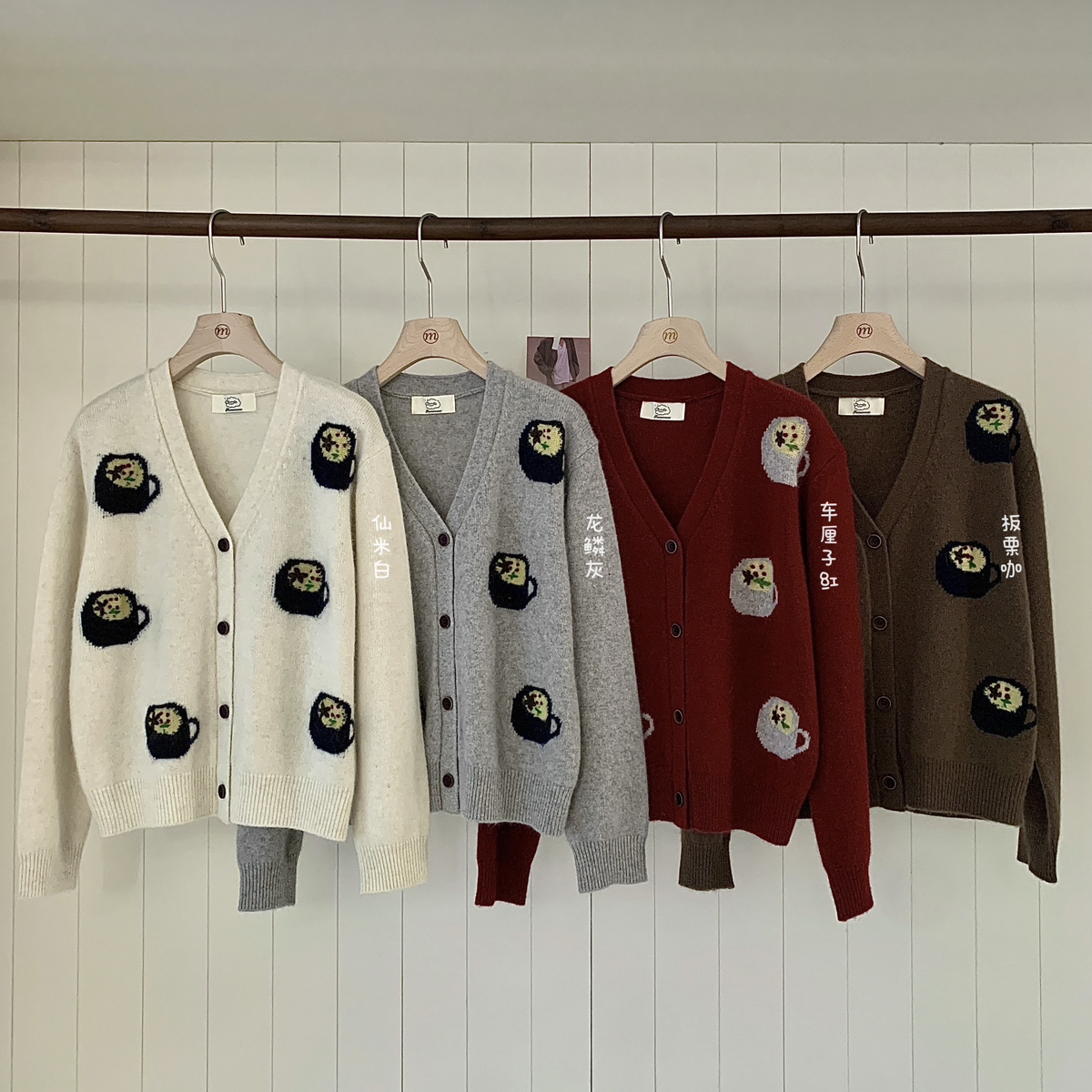 Cecil鸡心领外穿阿拉善骆驼保暖毛衣SFR03