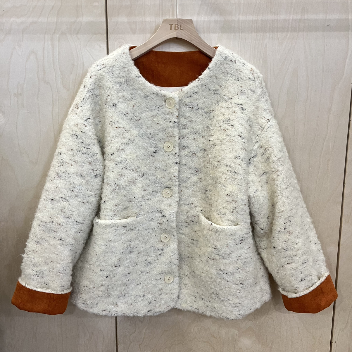 Cecil花呢名媛加厚宽松气质羽绒服外套羽绒服(含90白鸭绒)TBL-103