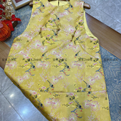 可可 t512 连衣裙YS2 早春极简大牌老钱新中式 人丝宋锦中长款