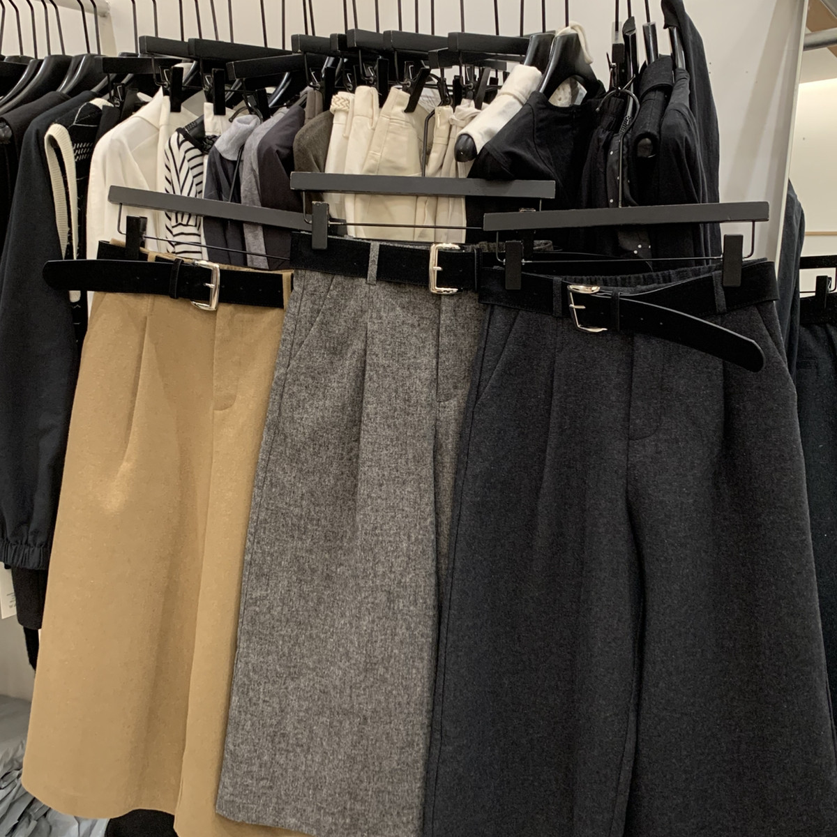 Cecil分裤百搭显瘦爆款羊毛裤休闲裤配腰带V258078