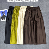 钱新中式 休闲裤 新中式 可可 通勤风百搭款 九分阔腿裤 YS2 t598