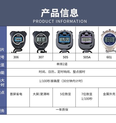 君斯达电子秒表训练专业健身计时器比赛专用学生跑表裁判田径体育