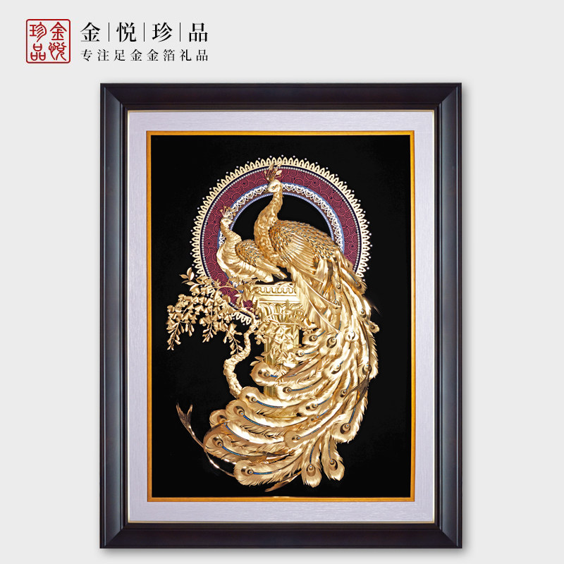 24k金箔装饰画创意礼物图片