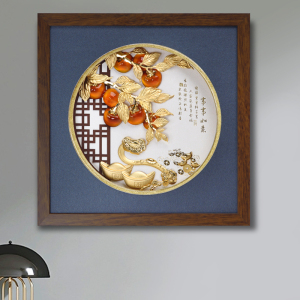 事事如意金箔画招财公司开业客厅办公室桌面摆件乔迁新居退休礼品