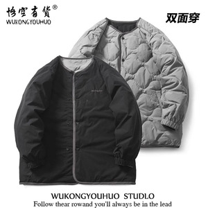 美式潮牌丨悟空有货丨小众设计丨双面穿内胆羽绒服丨加厚保暖外套