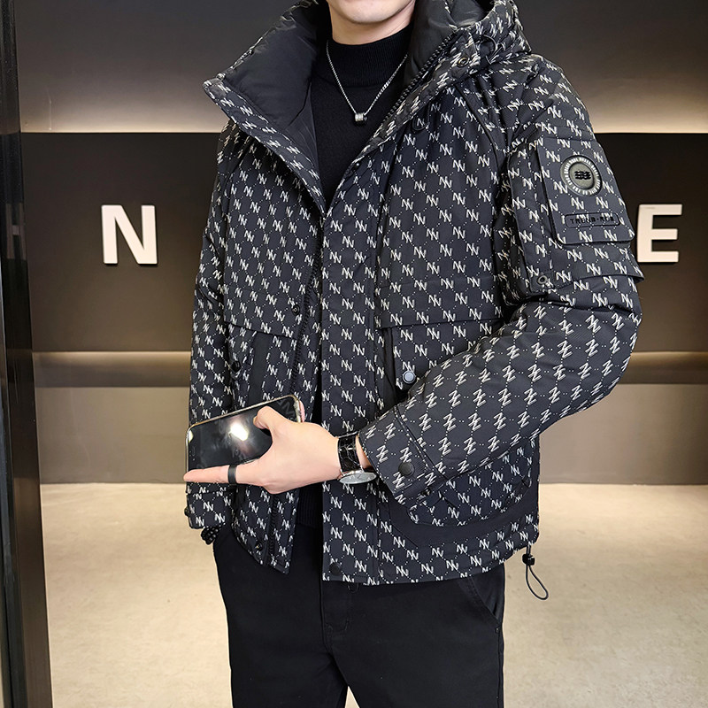 轻薄男士羽绒服冬季2025新款连帽加厚防寒衣服男款高级感冬装外套