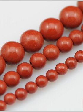 【珠链半成品】3/4/6mm高品质整条天然红缟玛瑙圆珠 精品战国红
