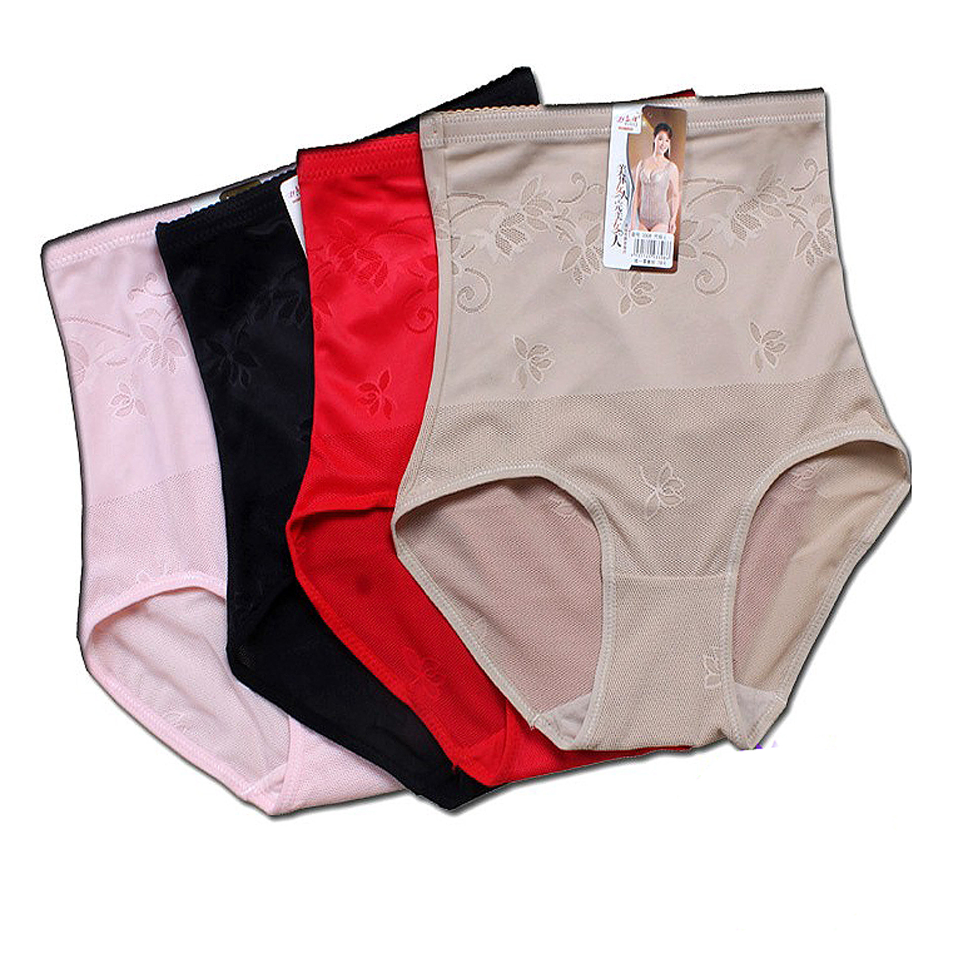 收腹裤女无痕塑形全棉透气束腰中腰高腰内裤女纯棉收腹小肚子神器,女士内衣/男士内衣/家居服,女三角裤,淘宝优惠券,粉丝福利购,淘宝优惠卷