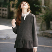 冬装 上衣大码 通勤孕妇春装 上班族孕妇职业装 2026新款 羊毛外套上衣